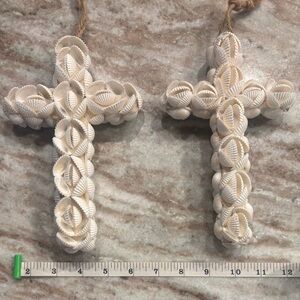 Shell Cross Wall Decor
